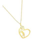 Kaeltsyn Stainless Steel Chain Necklace with Unique Volleyball and Love Symbol Pendant Neck Chain for Women and Men Stainless Steel Sports Necklace