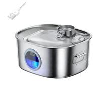 Kaeltsyn Stainless Steel Pet Water Fountain with Auto Circulations Large Capacity Quiet Operations for Dog Cats Watering Supply Automatic Waterer for Dog Cats