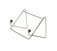Kaeltsyn Stainless Steel Tablet Stand for Pad and Reading with Wood Structure Not Require Assembly Thick Rustproof Pad Stand
