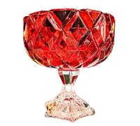 Kaeltsyn Sturdy Glasses Snacks Container Showcasing Brilliant Lights Refractions Effect for Delicate Home Decors Delicate Living Room Deck Tray