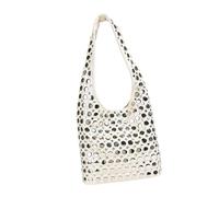 Kaeltsyn Stylish Bucket Bag Decorated Unique Studs Designs Shoulder PU Leather Armpit Purse Fashion Handbag for Trendsetters Shopping