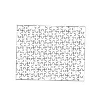 Kaeltsyn Sublimation Piece-Together Vacant Puzzle, 20X25CM 120PCS | Heat Transfer Design Base, Wood Hardboard Assembly Activity, Family Display Use