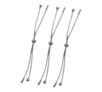 Kaeltsyn Triple Pack of Adjustable Craft Jewelry Extender Chains Stainless Steel Pull Chain for Unique Necklaces Bracelets Stylish Connector