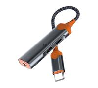 Kaeltsyn Type C to 3.5mm Adapter with 60W Charging Capability Perfect for Podcasting Gaming and Online Meetings HiFi Music Adapter