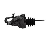 Kaeltsyn Unique Elephant Head Wine Stopper Delicate Finish Elephant Shape Pourer and for Parties Kirsite