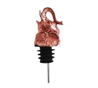 Kaeltsyn Unique Elephant Head Wine Stopper Delicate Finish Elephant Shape Pourer and for Parties Kirsite