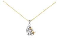 Kaeltsyn Unique Fashion Dance Shoe Mother Hug Necklace Adjustable Stainless Steel for Dancers and Girls Lightweight Design Creative Daughter Mother Gift