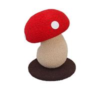 Kaeltsyn Unique Mushroom Cats Post Vertical Sisal Rope Scratcher for Small Media Stable Base Fun Interactively Toy