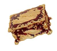 Kaeltsyn Unique Peacocks Shaped Jewelry Case with Colorful Kirsite Construction for Safeguarding Valuable Jewelry Against Damage Display Case