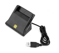 Kaeltsyn USB2.0 Secure and Portable Intelligent Card Reader for CACs Cards with USB a and USB C Connectivities CACs Card Reader