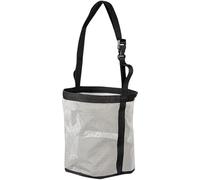 Kaeltsyn Ventilated Fabric Horse Feed Container with Ergonomic Neck Strap and Leakproof Lining for Mineral Salt Hay L 24X25CM Hanging Salt Lick Holder
