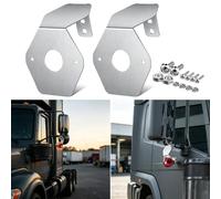 Kaeltsyn Watermelon Vehicle Turn Lamp Mount Pair Stainless Steel 304 | Angled Bracket Matte Brushed Finish Large Center Opening Flexible Position Setup Repair Part