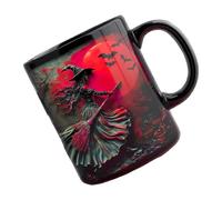 Kaeltsyn Witches Mugs Ceramic Halloween Cup for Beverages Party Supplies or Unique Gift Witches Cups for Hot Drink Halloween Party Drinkware