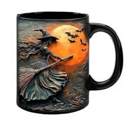 Kaeltsyn Witches Mugs Ceramic Halloween Cup for Beverages Party Supplies or Unique Gift Witches Cups for Hot Drink Halloween Party Drinkware