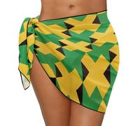 Kaeltsyn Women Beach Wrap Sarongs Printed Half Covers Up Ladies Chiffons Swimsuit Skirt for Holiday Women