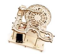 Kaeltsyn Wooden Marble Bead Toy, Mechanical Bead Track Construction Set, Problem Solving Skill Activity Engineering Toy