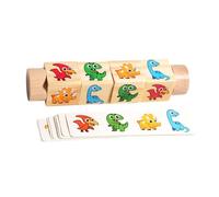 Kaeltsyn Wooden Rotating Puzzle Educational Toy for Children Spatial Imagination Logical Skill Improve and Kids Cognition Growth Educational Rotating Animal Puzzle