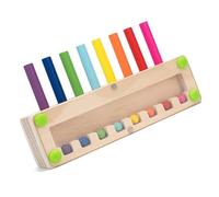 Kaeltsyn Wooden Sensory Training Cylinder Peg Toy for Color Recognition and Hand Eye Coordination Development in Preschool Kids Sensory Integration Toy