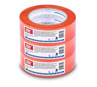 KAEM Scley A0323-943338 Gold Tape, Width 38 mm, Length 33 m, Pack of 3 Masking Tape, Masking Tape, Masking Tape for Painting Work, Waterproof Adhesive, Painters Tape, Series *294*, Orange