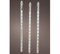 Kaemingk 144 LED Snowing Snowfall Chaser Icicles Outdoor Christmas Lights WHITE