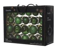 Kaemingk 42 Glass Christmas Tree Hanging Baubles - Pine Green (149258)