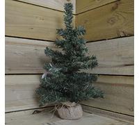 45cm Tall Indoor Foldable Mini Green Christmas Tree in a Jute Base