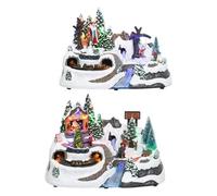 Kaemingk 481220 Christmas Landscape LED Village With Movement And Music
