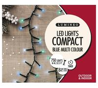 Kaemingk 750 LED Multi-Action Christmas Tree Lights with Timer 16m - BLUE/MULTI