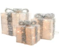 Kaemingk 9480660 LED Gift Box White/Silver