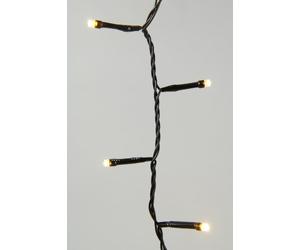 Kaemingk Christmas Lights, 48 LED Battery Operated Durawise Cool White LED Christmas Lights with Black Cable