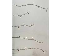 Kaemingk Christmas Lights,96 LED Twinkle Icicles WarmWhite With Black Cable 7221