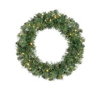 Kaemingk Everlands Imperial Christmas Wreath Pre Lit 50cm