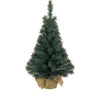 Everlands Mini Artificial Christmas Tree in Green, Size 3ft, PVC | Charlies