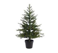 Kaemingk Everlands Potted Grandis Pre-Lit Artificial Christmas Tree in Green Kaemingk Green