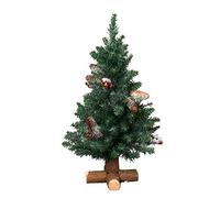Kaemingk Frosted Sherwood 683510 Mini Tree with Wooden Base, Soft Needle PVC, Inside, Height 45 cm