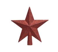 Kaemingk Glitter Star Tree Topper Red (One Size)