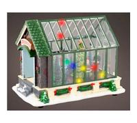 Kaemingk Led Christmas Greenhouse Scenery Plastic Indoor Decoration L.14.5Cm W.22.5Cm H.17Cm