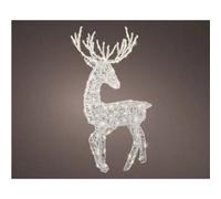 Kaemingk Led Light Up Christmas Reindeer Flashing Effect Outdoor Decoration L.52Cm W.32Cm H.91Cm
