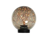 Kaemingk Micro Led Light Up Ball with Smoked Glass Light Decoration, Multi, ONE Size