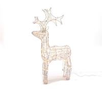 Kaemingk Outdoor Reindeer Christmas Decoration - Warm White - 60Cm