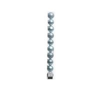 Kaemingk Plain Christmas Bauble (Pack Of 10) Blue Mist (One Size)