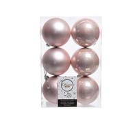 Kaemingk Plain Christmas Bauble (Pack Of 6) Blush Pink (8Cm)
