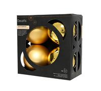 Kaemingk Polystyrene Christmas Bauble (Pack Of 4) Golden (One Size)
