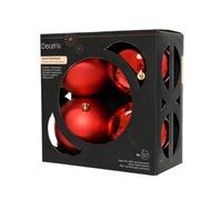 Kaemingk Polystyrene Christmas Bauble (Pack Of 4) Red (One Size)