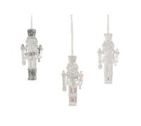 Kaemingk Polystyrene Nutcracker Tree Decoration Transparent (One Size)