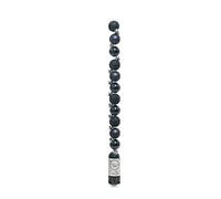 Kaemingk Set of 14 Mini Matt/Shiny/Glitter Christmas Tree Baubles Mix in Tube - 3cm Midnight Blue
