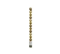 Kaemingk Shatterproof Bauble (Pack Of 14) Light Gold (One Size)