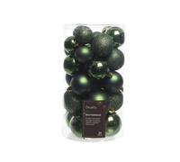 Kaemingk Shatterproof Bauble (Pack Of 9) Pine Green (One Size)