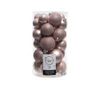 Kaemingk Shatterproof Christmas Baubles (Pack Of 30) Blush Pink (Pack Of 30)