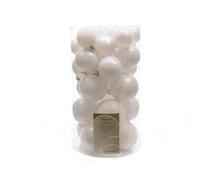 Kaemingk Shatterproof Christmas Baubles (Pack Of 30) Winter White (Pack Of 30)